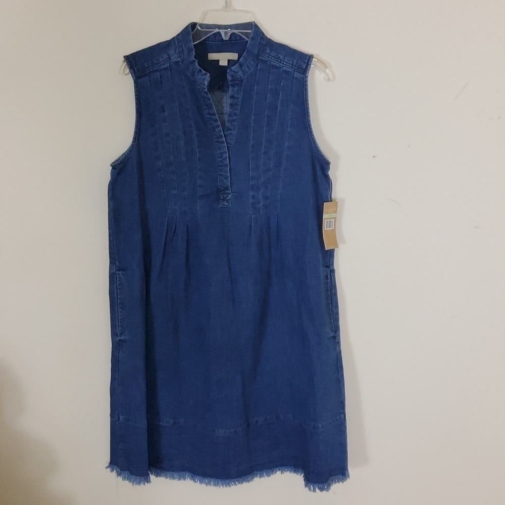 Hope & Harlow Sleeveless Denim Dress